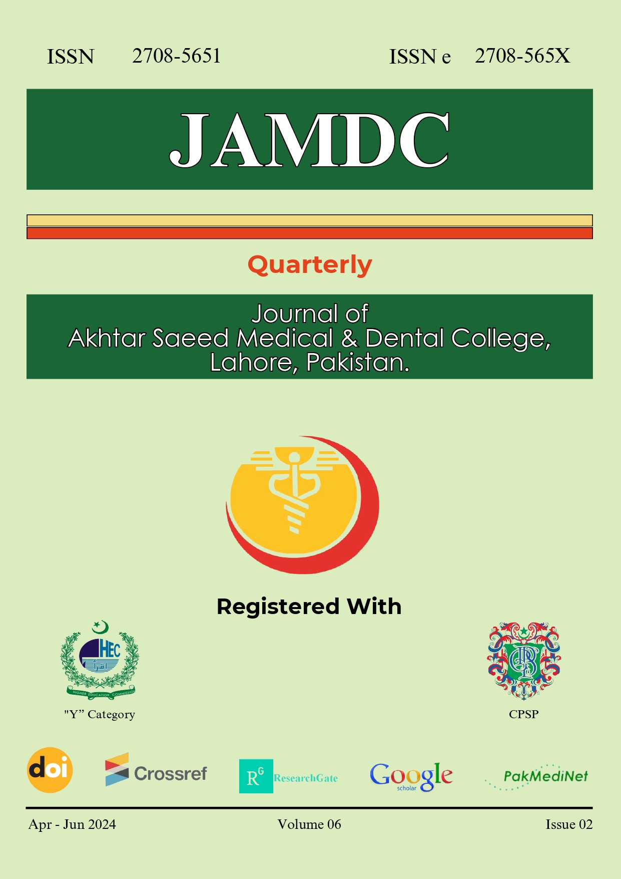 Journal of Akhtar Saeed Medical & Dental College